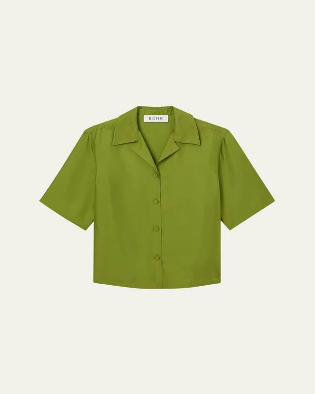 Silk Camp Collar Shirt